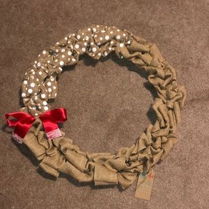 Burlap wreath